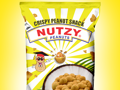 Product packaging design - Nutzy brand