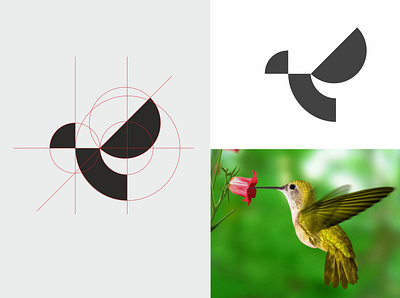 Minimal bird logo