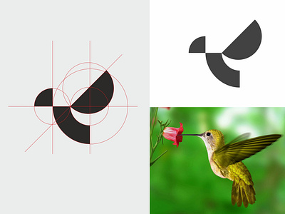 Minimal bird logo