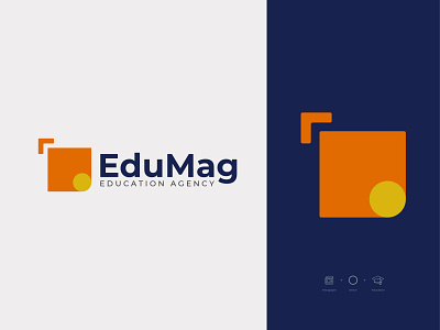 EduMag - logo branding. brand design brand identity logo minimalist logo