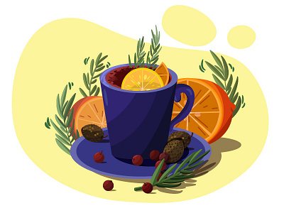 Winter drink drinks food and drink food illustration illustraion illustrator vector winter