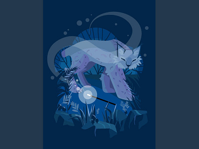 Patronus Lynx animals harrypotter illustration lynx magic patronus vector
