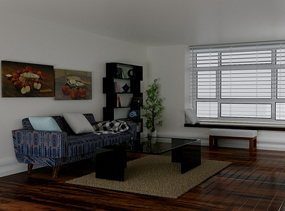 interior rumah v1 3d blender design illustration interior