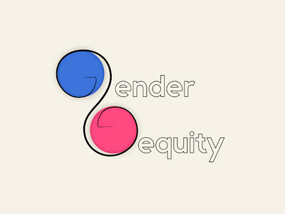 GENDER EQUITY adobe illustraion logo minimal