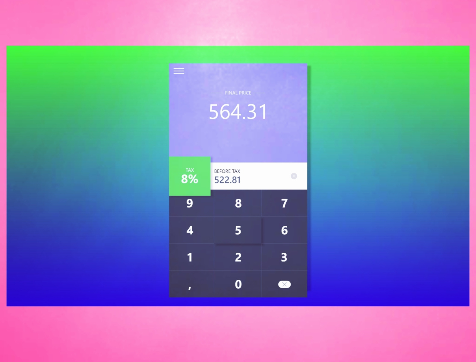 UI App Calculator part 1 by Raj Rajyaguru on Dribbble