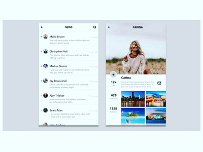 International Travel App ui