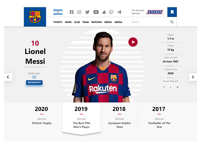 Player Card Web Ui Design landing page ui ui ux ui design uiux web web design webdesign website website design