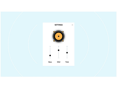 Radio Settings App UI app app design design ui ui ux ui design uiux