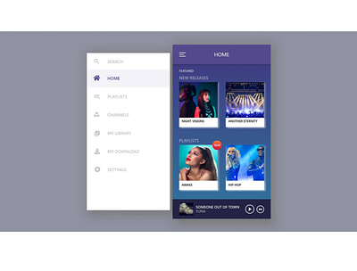 Music Player App Ui Design 1 adobe xd app app design design logo ui ui ux ui design uiux webdesign