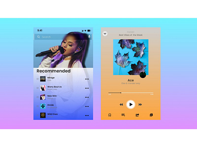Music Player App Ui 3 app app design design logo ui ui ux ui design uiux