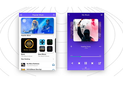 Music Player App Ui 4 app app design branding design illustration logo ui ui ux ui design uiux