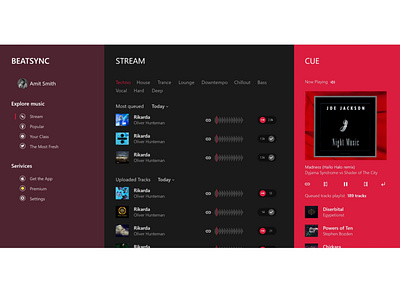 Music Player App Web UI 5 app app design design ui ui ux ui design uiux web design webdesign website design