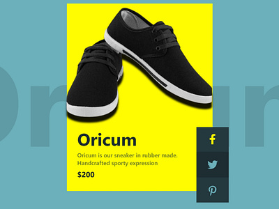 Social Share Shoe App Ui Design