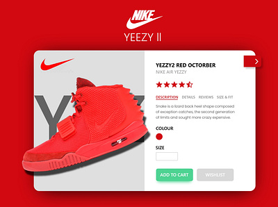 Web Ui Design of Nike Shoe design logo ui ui ux ui design uiux web design webdesign website website design