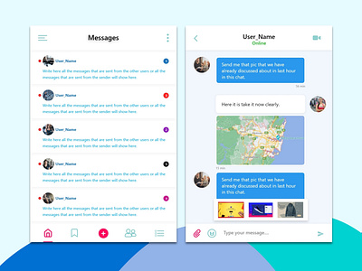 Chat Box Ui App Design