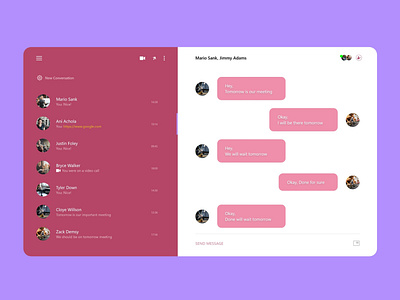 Chat App Web Ui Design app app design design ui ui ux ui design uiux web design webdesign website design