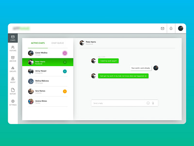 Chatting App Ui Web Design