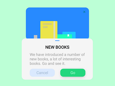 New Books Pop Up Ui