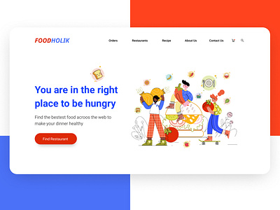 food web ui landing page