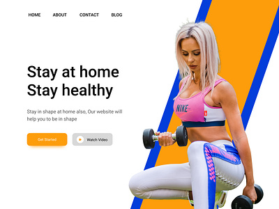 Gym Website Landing Page Ui