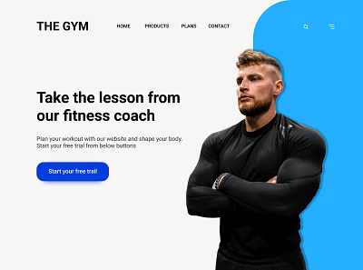 Fitness Web Landing Page design fitness web landing page ui ui ux ui design uiux