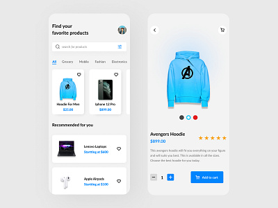 Ecommerce App Ui Design