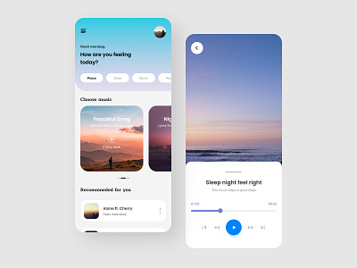 Meditation app uiux design app app design design meditation meditation app ui ui ux ui design ui designs uiux