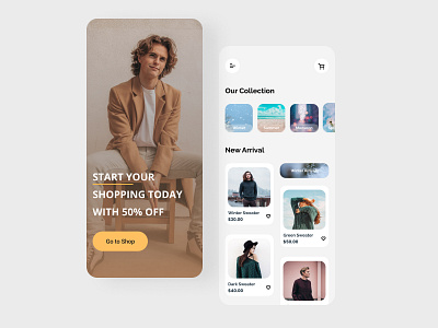 Ecommerce app uiux design