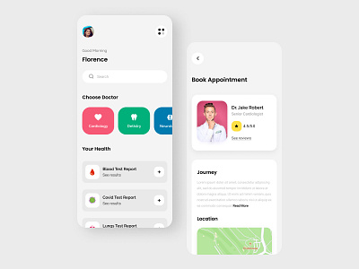 Health app uiux design