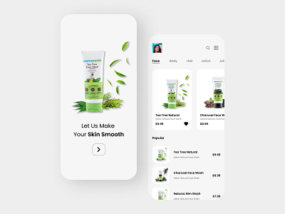 Beauty Skin Care App Ui Ux Design