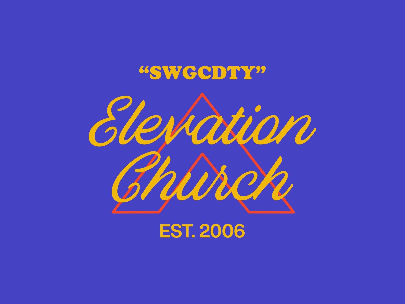 Elevation Spring/Summer Apparel apparel badge church design tshirt type design typogaphy