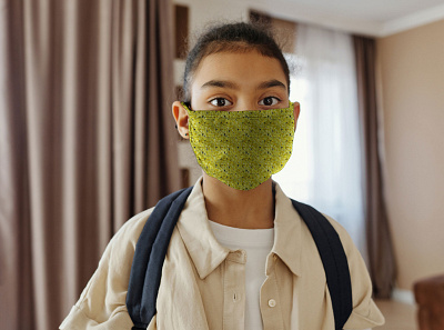 Little Girl Wearing a Face Mask [Free PSD Mockup] download face mask free free download free mockup free psd freebie girl little girl mask mock up mockup mockup psd mockups psd