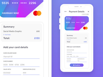 Card Payment Page Design by Digital Works on Dribbble