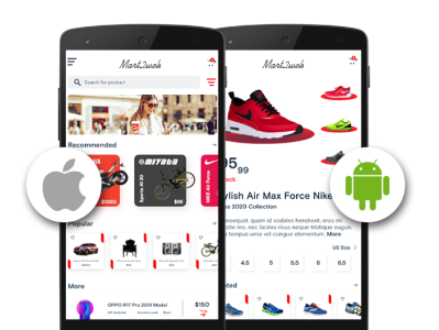 eCommerce Mobile app for iOS and Android e commerce app development ecommerce app development shopping app development