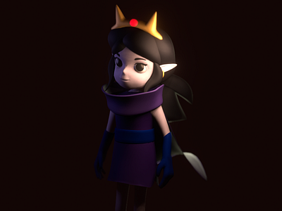 Little Dark Elf (3D Character Art) 3d 3d art character design illustration