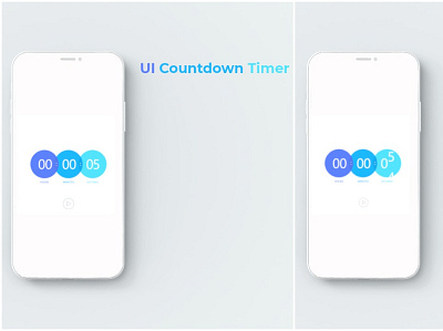UI Countdown Timer adobe xd branding icon illustration interaction design minimal minimalist mockup ui ui ux design ui design uiux