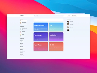 Knowledge base design design figma helpdesk knowledgebase ui web website