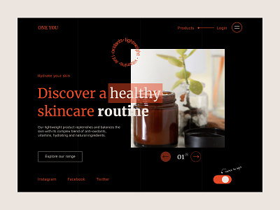 Website design concept for skincare beauty design figma skincare ui web webflow