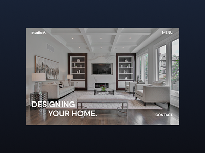 StudioV Webflow Cloneable blackandwhite design figma homes interiordesign menu portfolio ui webdesign webflow webflowdeveloper