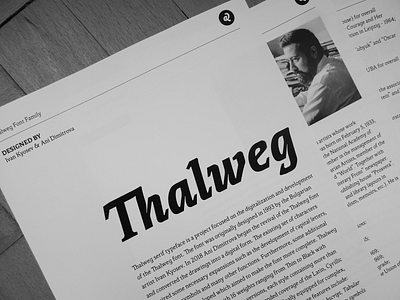 Thalweg font with 76% discount