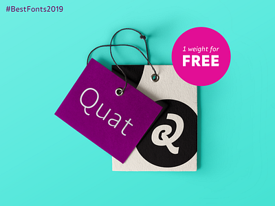 Quat is among Fontspring’s Best Fonts of 2019