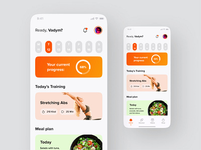 Fiterra - Mobile Fintess App app concept design exercise fit fitness interface lifestyle mobile sport ui uiux ux visual workout yoga