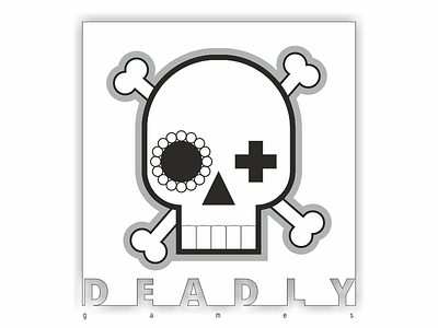 Deadly games branding concept logo