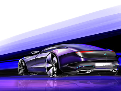 Mercedes GTE - Key Sketch automotive automotive design car car design daimler exterior design mercedes mercedes benz purity sensual sustainability sustainable design transportation transportation design vehicle