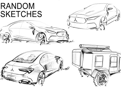 Random Sketches automotive automotive design car car design exterior design mercedes benz sustainability transportation transportation design vehicle
