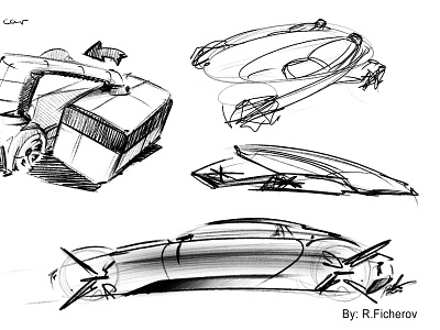 Random Sketches 2 automotive automotive design car design design exterior design mercedes mercedes benz sketch sustainability transportation transportation design