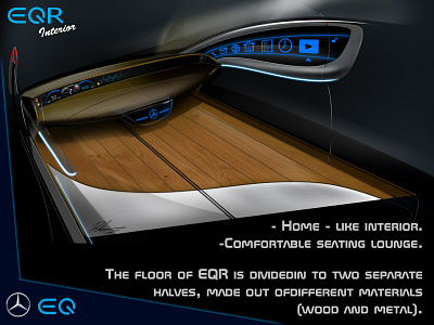 EQR Klasse Interior sketch automotive automotive design car design dashboad dashboard design design interface interior design mercedes mercedes benz sustainability transportation transportation design uiux ux