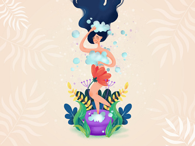 Summer Shower I Illustration