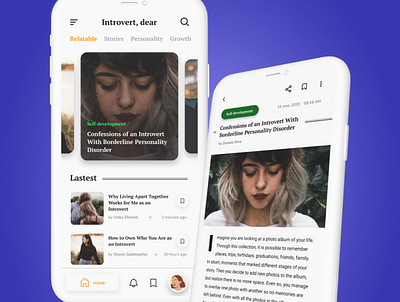 News App app design ui ux