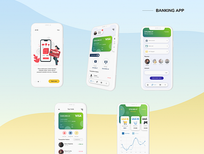 ACB Banking App app design illustration logo menu ui ux